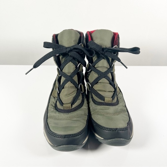 Sorel Whitney Waterproof Lace Up Boot Green 7 Nori Buffalo - Picture 4 of 6